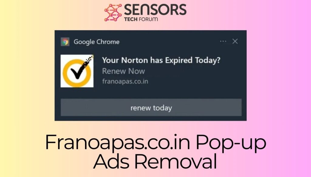 Franoapas.co.in Pop-up Ads Removal