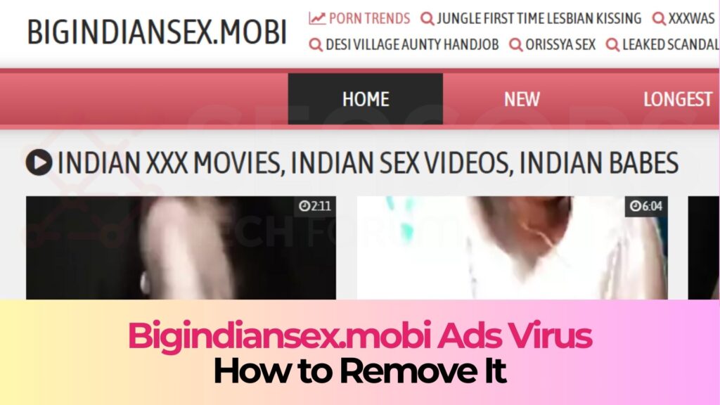 Bigindiansex.mobi Pop-ups Virus