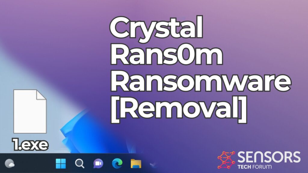 Crystal Rans0m Ransomware Virus - Removal + Recovery Guide