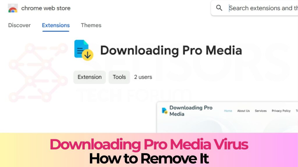 Downloading Pro Media Extension - Removal Guide