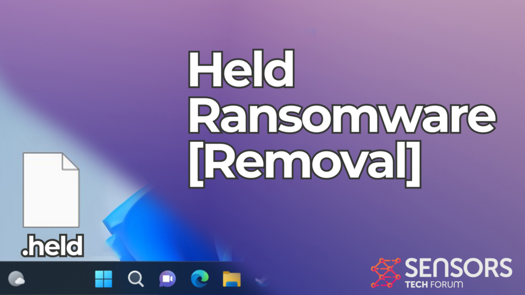 Held Virus Ransomware [.Held Files] Removal + Recovery