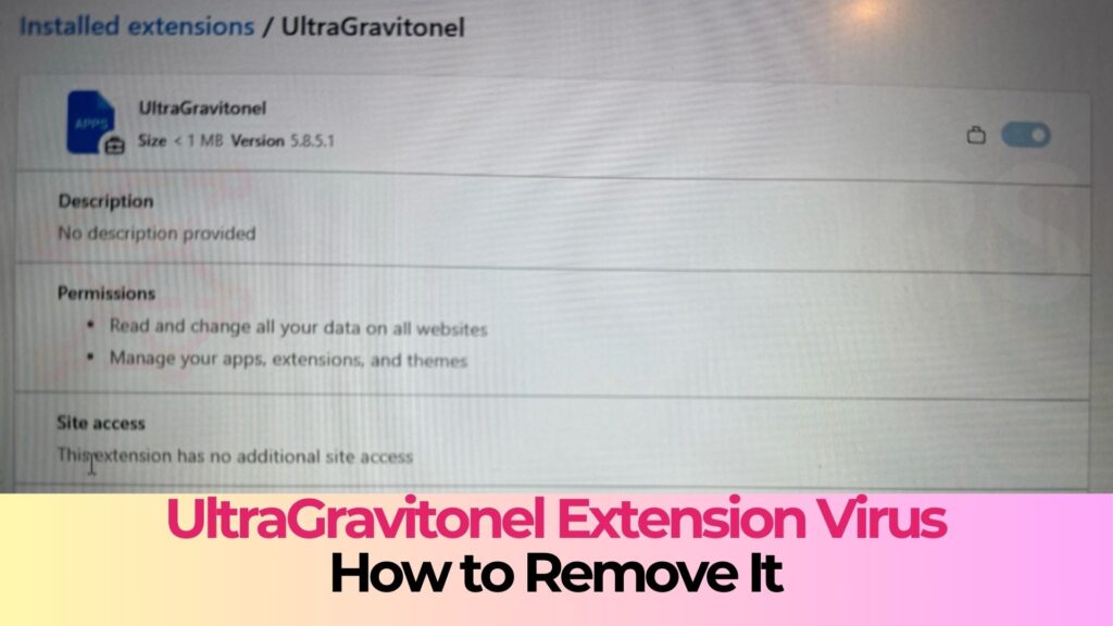 UltraGravitonel Ads Virus - How to Remove It [Solved]