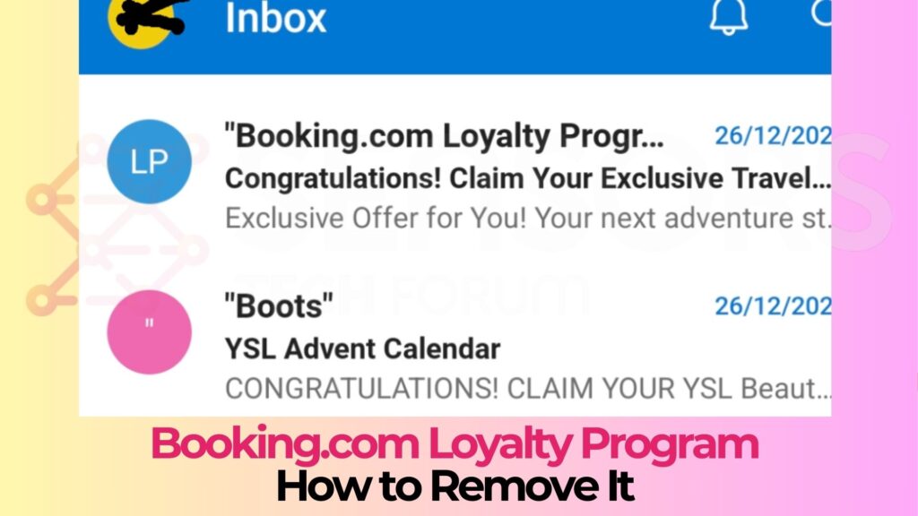 Booking.com Loyalitetsprogram Scam Malware - Removal Guide