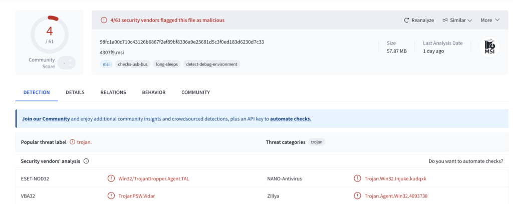 Fira app detection rates