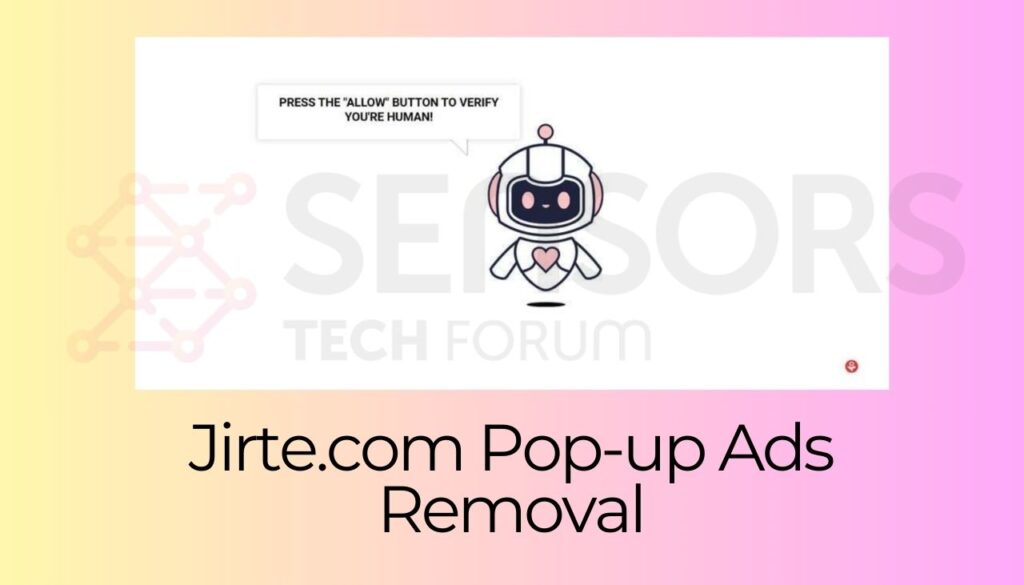 Jirte.com Pop-up Ads Removal