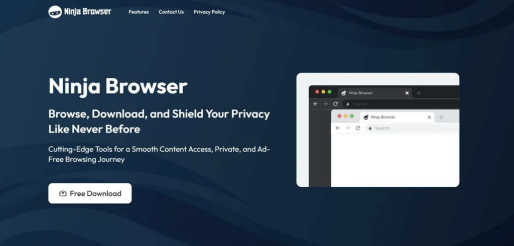 Ninja Browser redirects