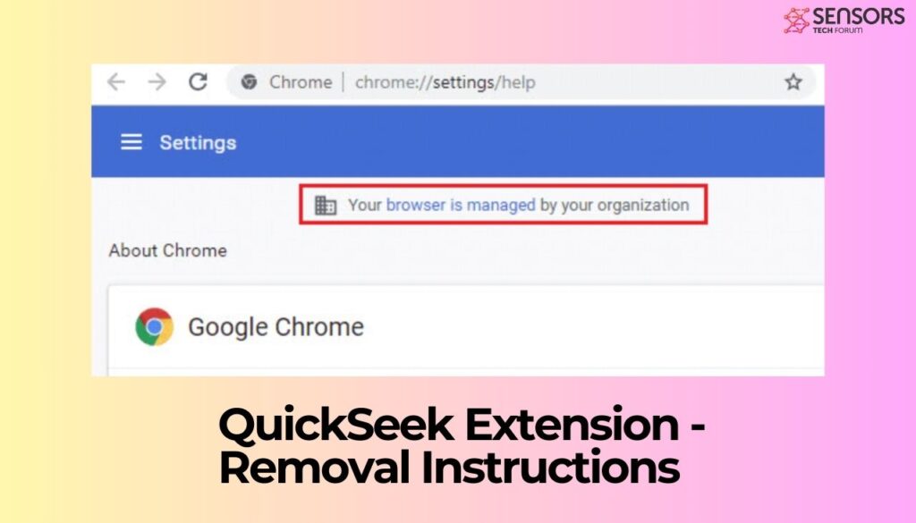 QuickSeek Extension - Removal Instructions