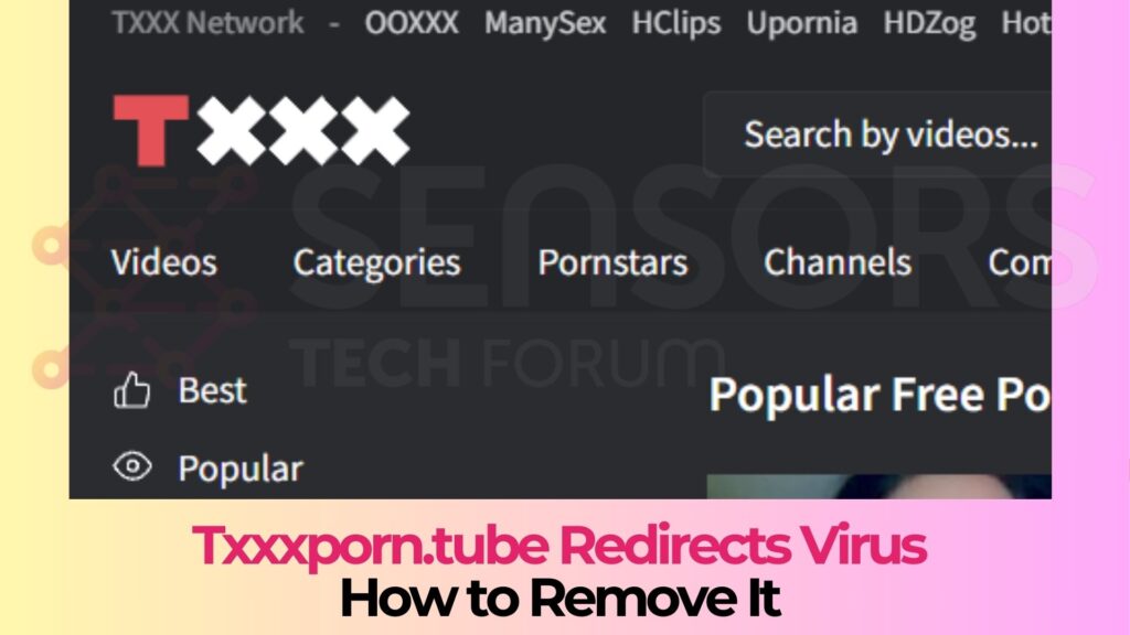 Txxxporn.tube Redirects Virus - How to Remove It [Guide]