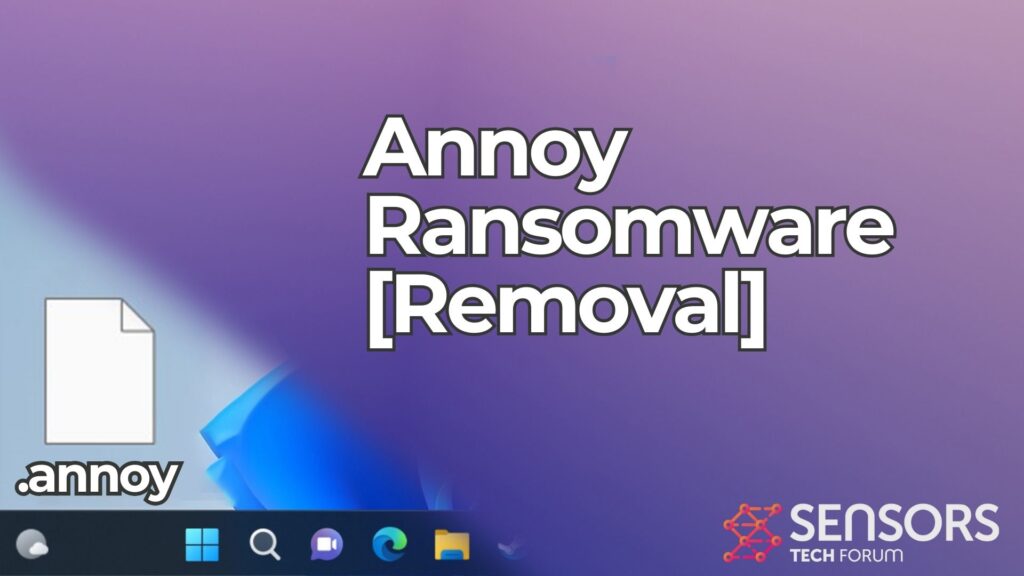 Annoy Ransomware [.annoy Files Virus] Removal & Recovery