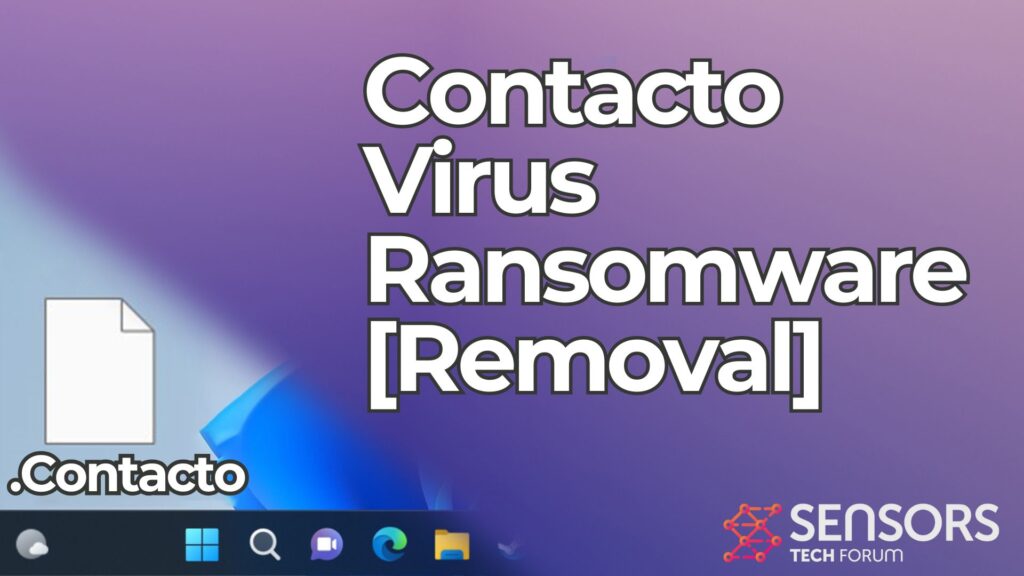 Contacto Ransomware Virus [.Contacto Files] Removal Guide