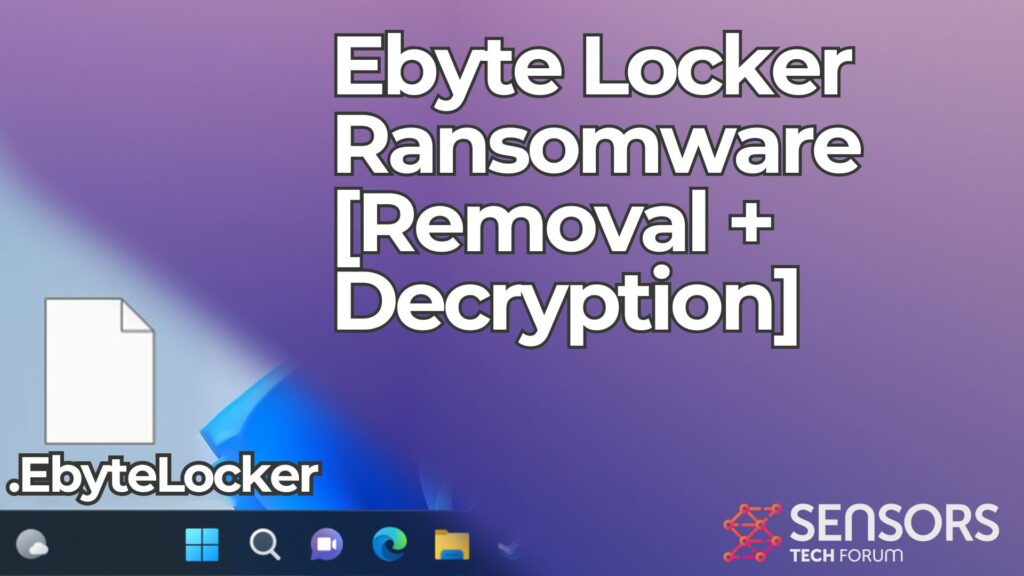 EByte Locker Virus [.EByteLocker Files] Removal + Recovery