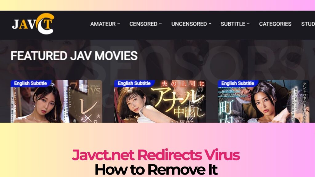 Javct.net Pop-up Ads Virus - Removal Steps