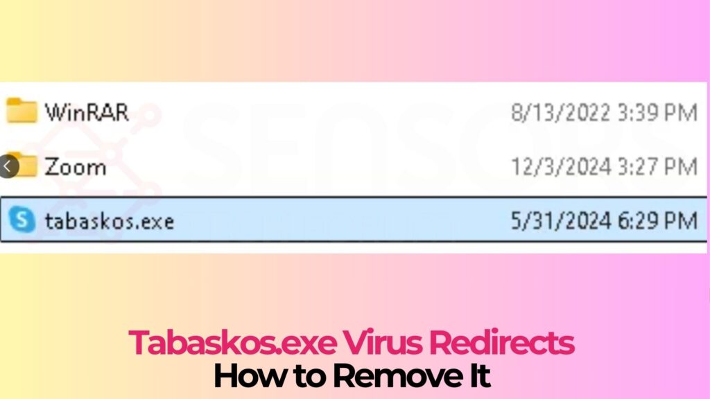 Tabaskos.exe Virus Process - How to Remove It [Solved]