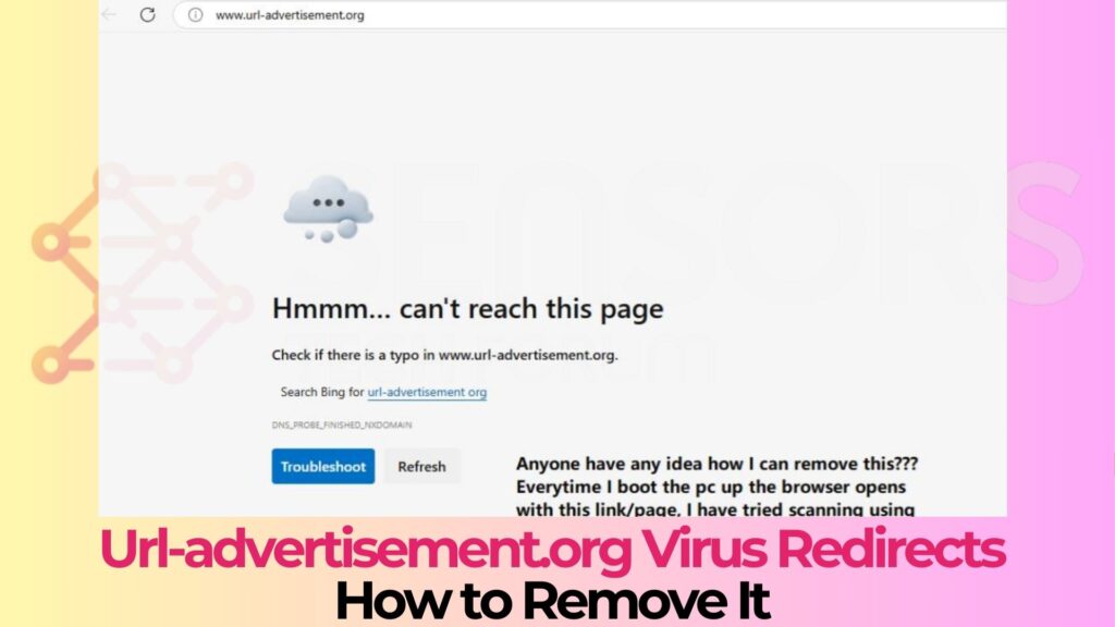 Url-advertisement.org Redirects Virus - Removal Guide