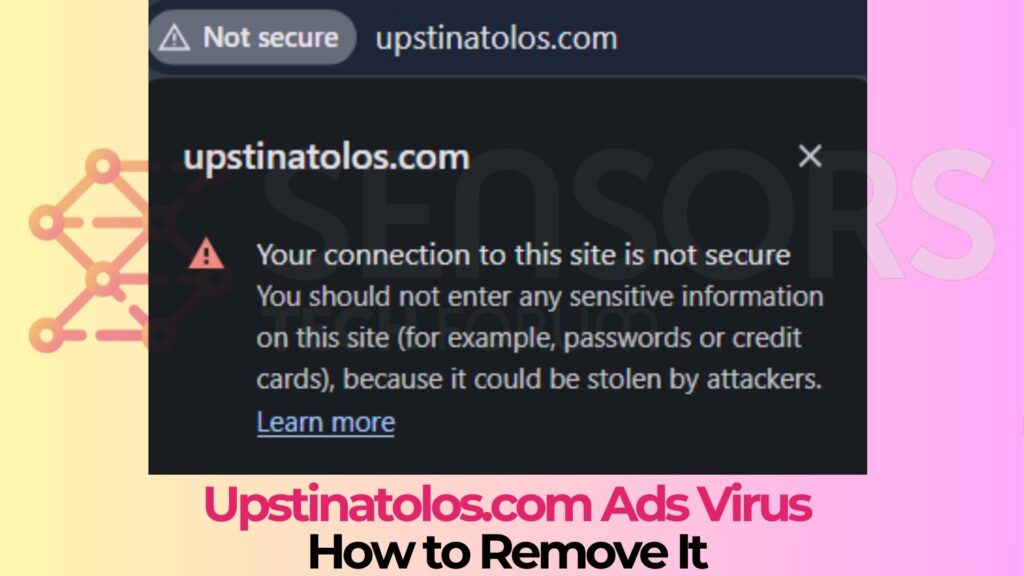 Upstinatolos.com Pop-ups Virus - Removal Steps