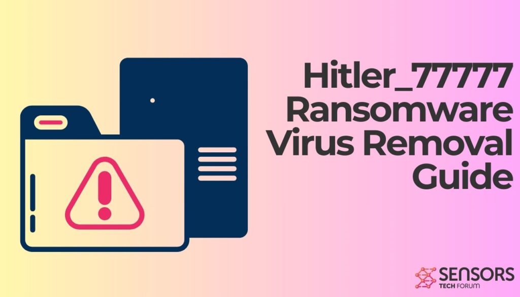 Rimozione del virus ransomware Hitler_77777