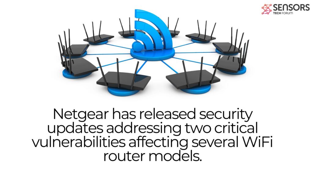 Netgear has released security updates addressing two critical vulnerabilities affecting several WiFi router models