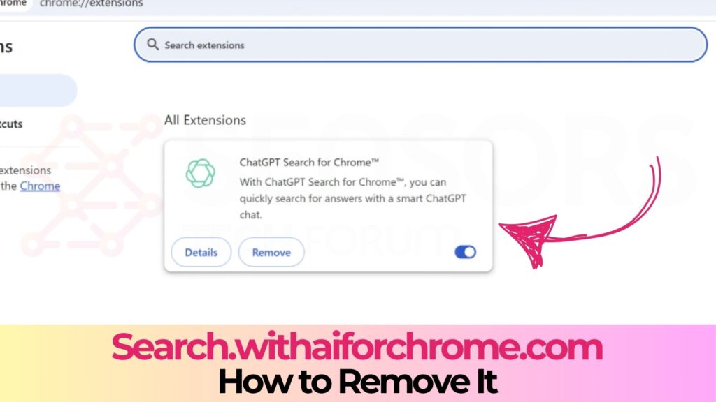 Search.withaiforchrome.com Pop-ups - Removal Guide [Fix]