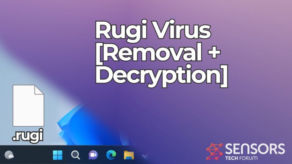 Rugi Virus Ransomware [.rugi Files] Removal + Decryption