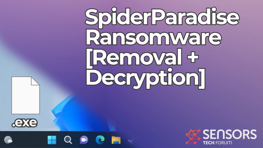 SpiderParadise Rasnomware - How to Remove It