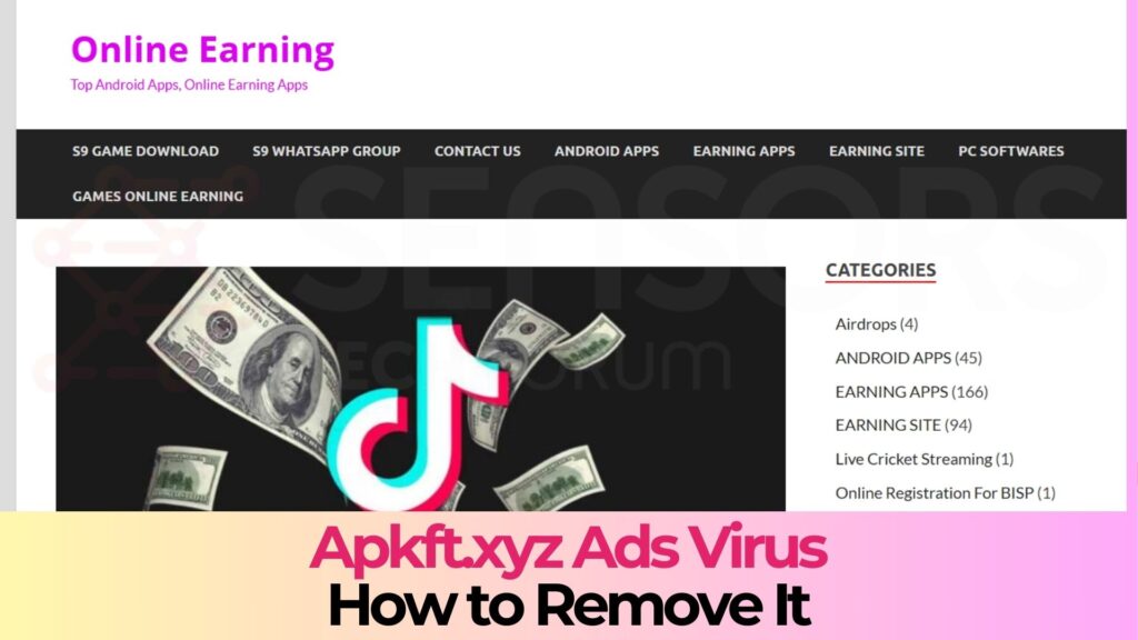 Apkft.xyz Pop-ups Virus - How to Remove It