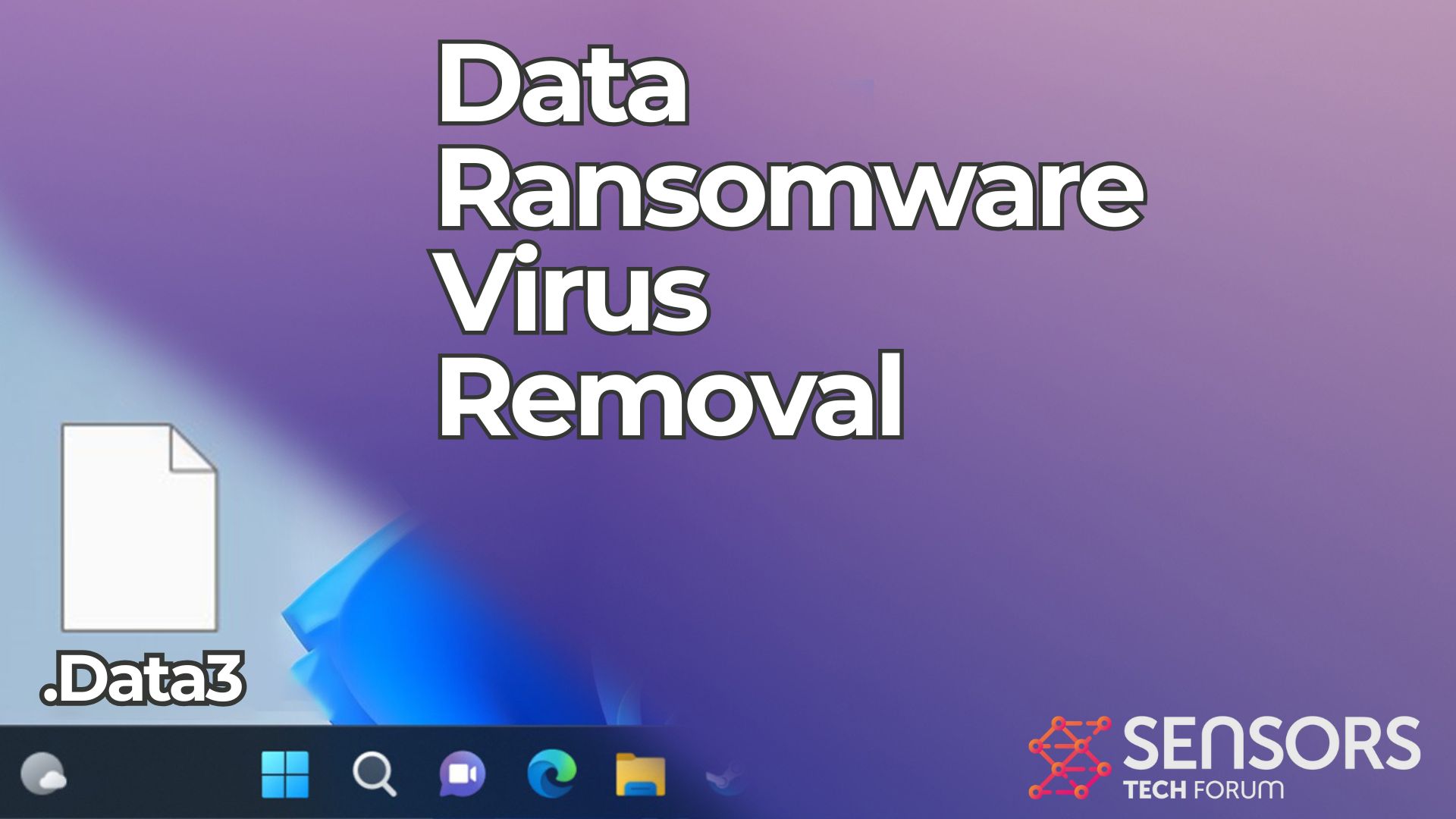 Data Ransomware [.Data3 Files] Removal & Decrypt Steps