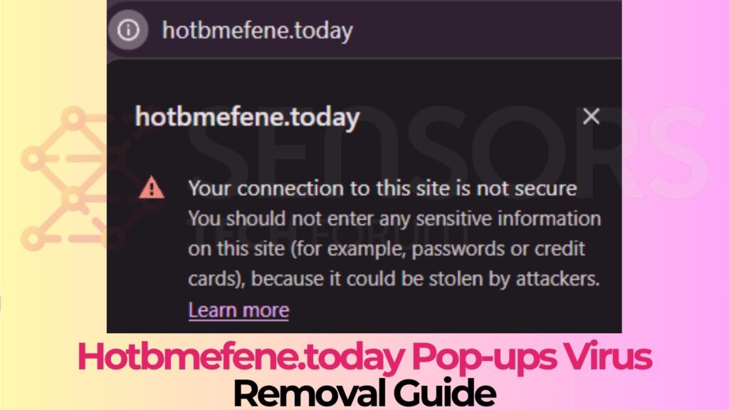 Hotbmefene.today Pop-up Notifications Virus - Removal