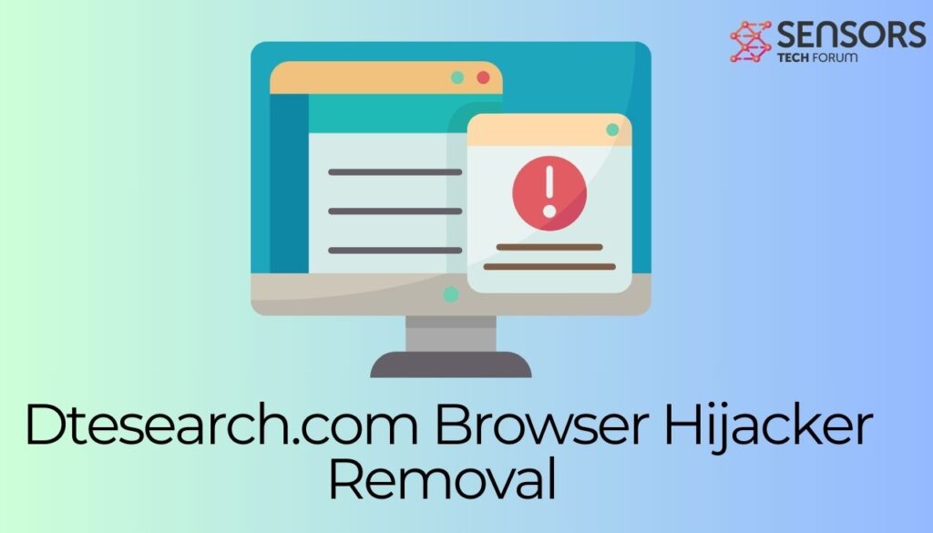 Remoção do sequestrador de navegador Dtesearch.com Dtesearch.com Browser Hijacker Removal