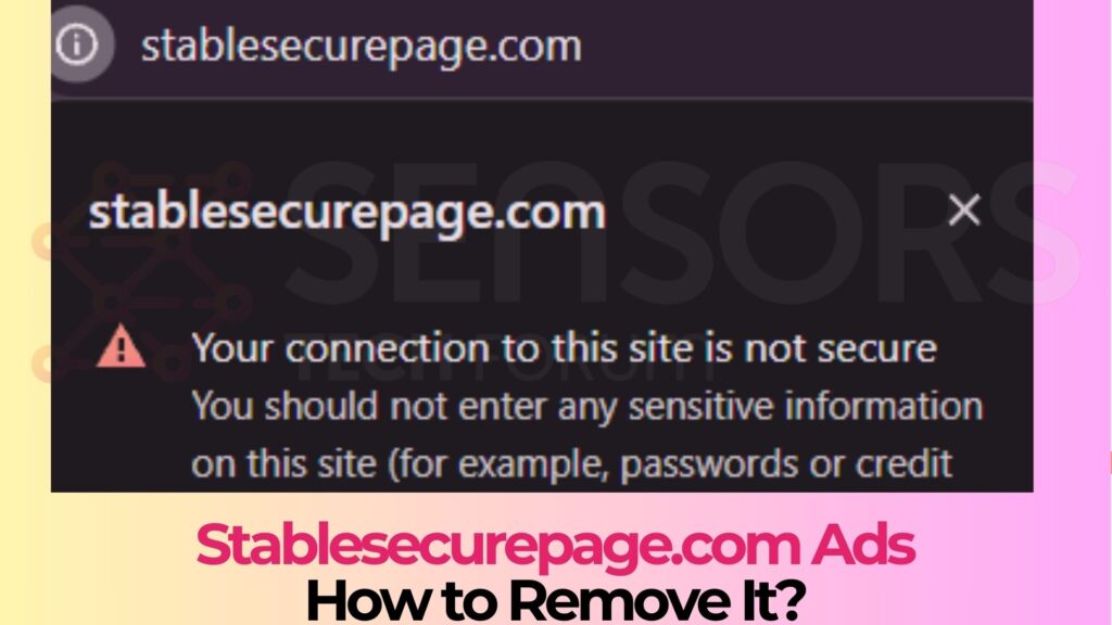 Stablesecurepage.com Pop-up Ads - Removal Guide