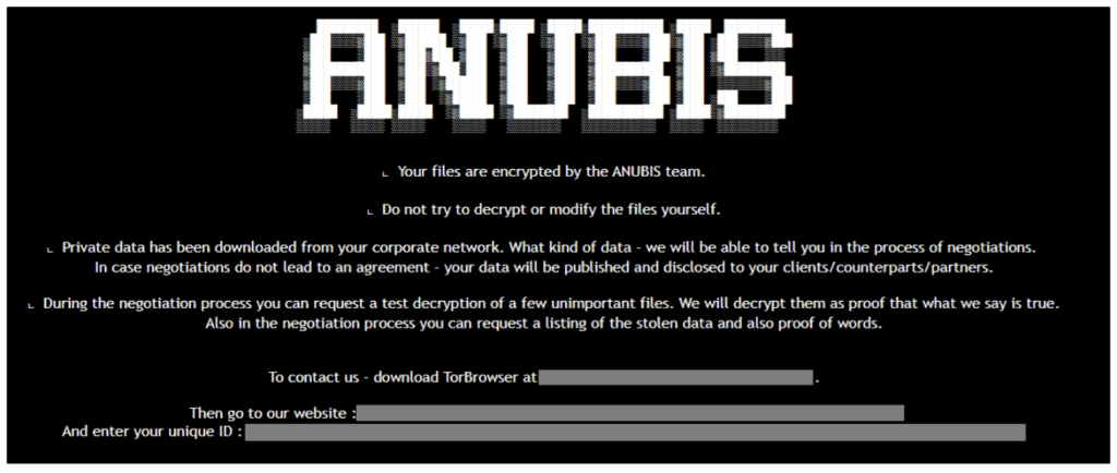 Anubis Ransomware - a Strategic Evolution in RaaS