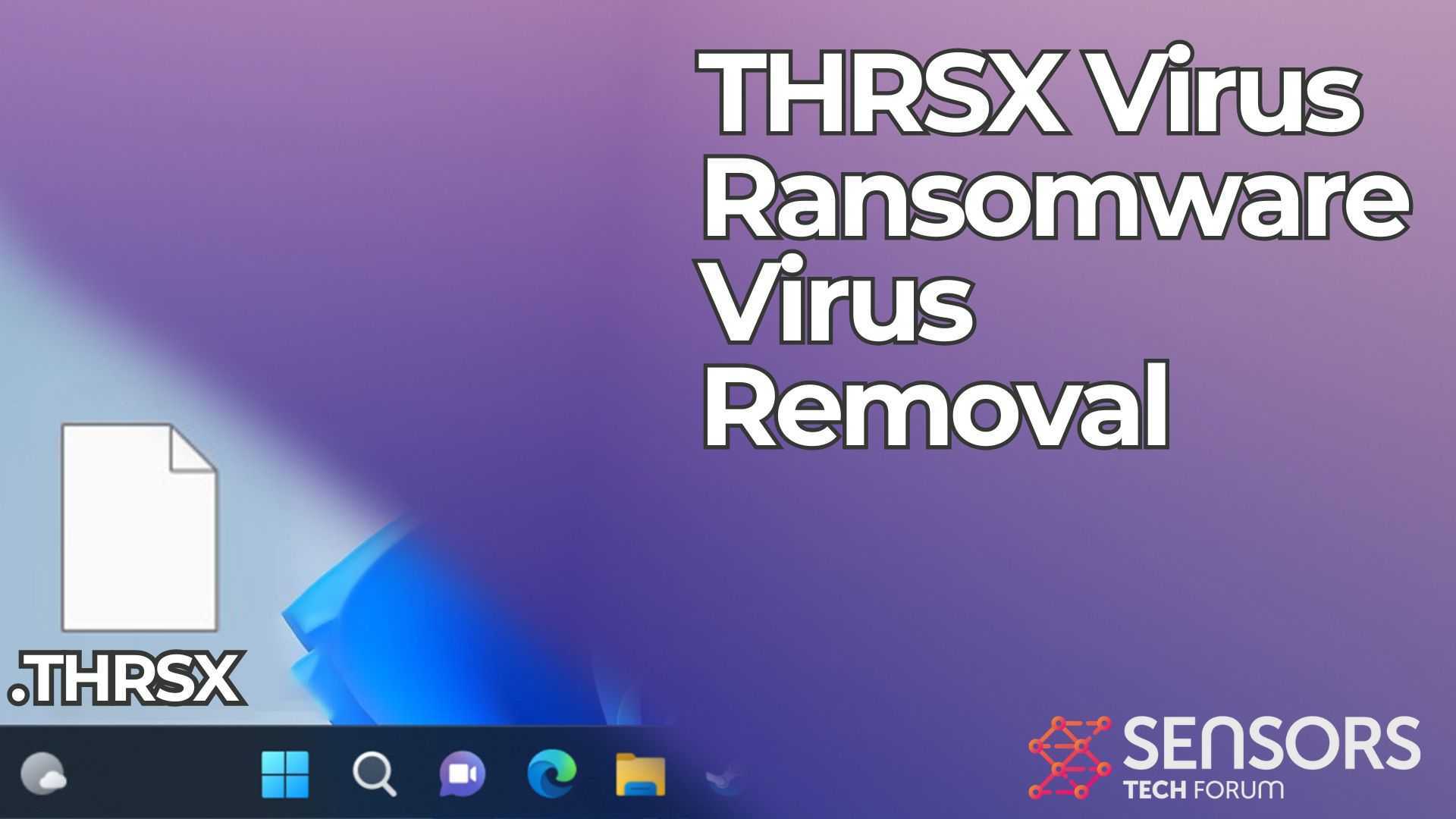 THRSX Virus Ransomware [.THRSX Files] - Removal Guide