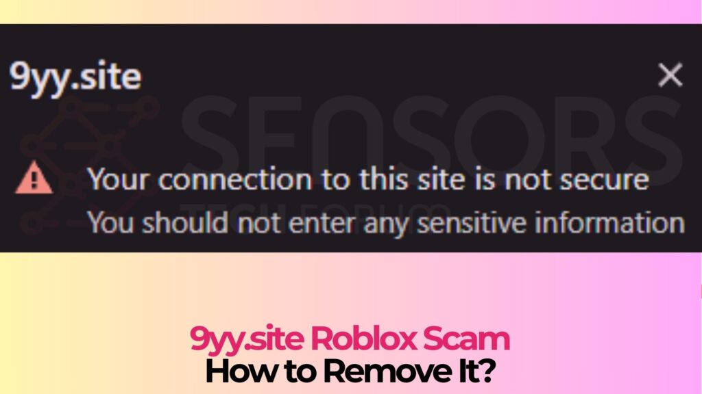 GEstafa de Roblox de yy.siten 9yy.site Roblox Scam - Removal Guide