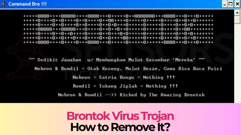 Brontok Virus - How to Remove It 