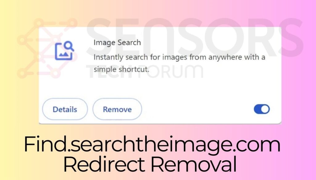 Remoção do vírus de redirecionamento Find.searchtheimage.com