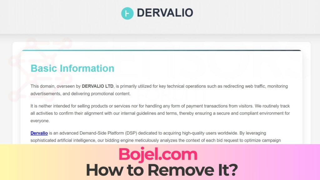 Bojel.com-Popup-Virus - Removal Guide