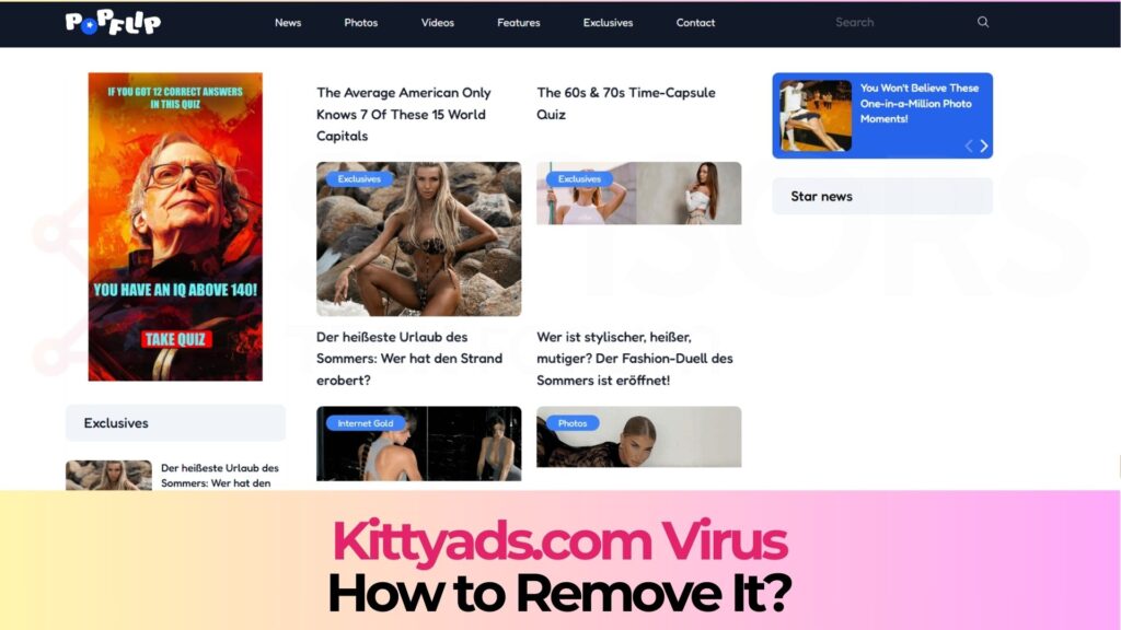 Kittyads.com Pop-ups Virus - Removal Steps