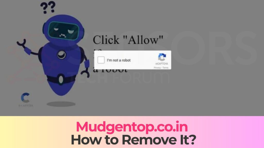 Virus pop-up Mudgentop.co.in - Rimozione Guida