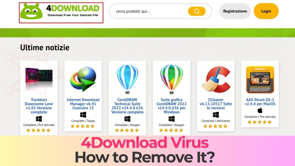 baixar guia de remoção de anúncios de vírus 4download virus ads removal guide