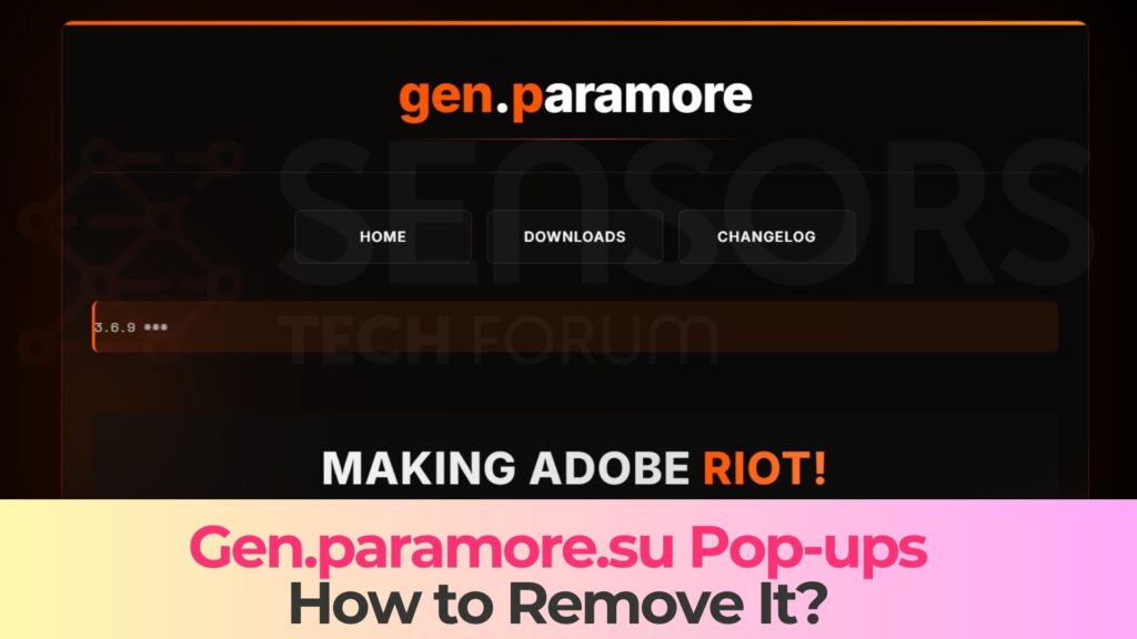 Anúncios de vírus Gen.paramore.su Gen.paramore.su Virus Ads - Removal Guide