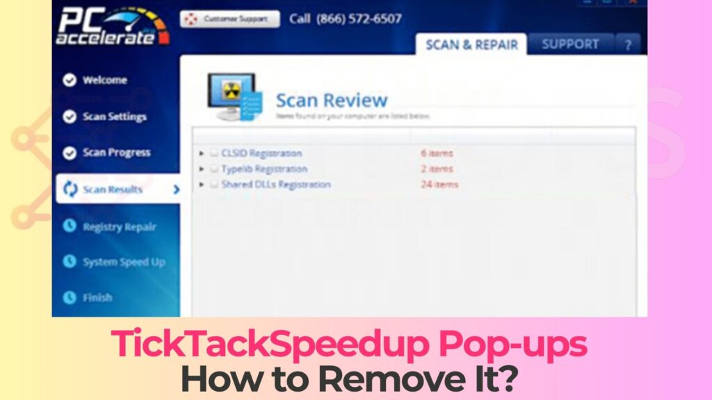 TickTackSpeedup Virus Ads - How to Remove It