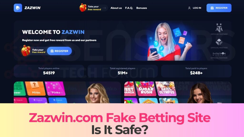zazwin.com redirects fake betting site scam is it safe