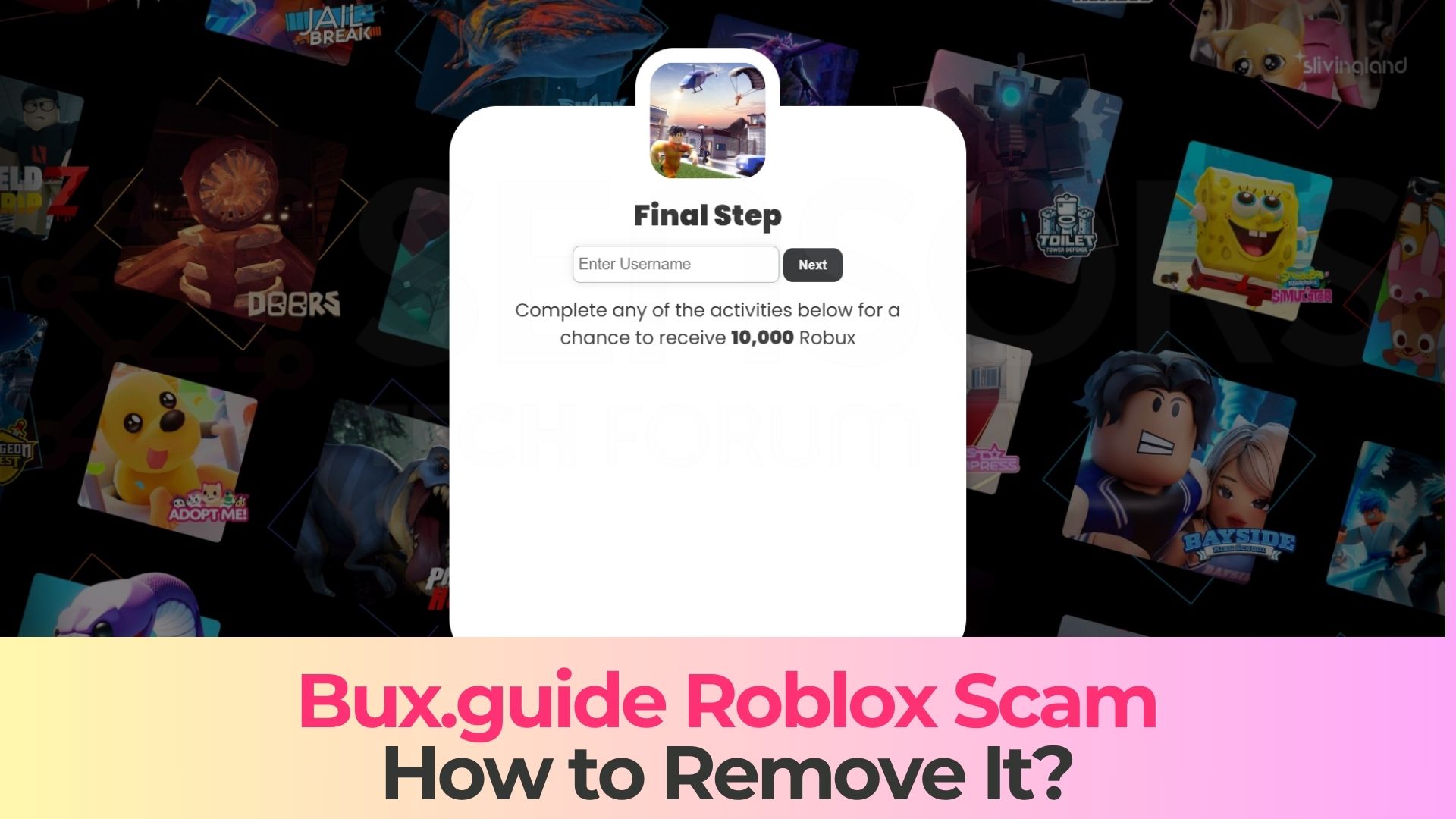 Bux Guide Roblox Scam Removal Guide Fix Bux.guide Roblox Scam 
