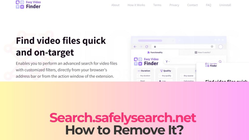 Search.safelysearch.net Redirects Virus - Removal