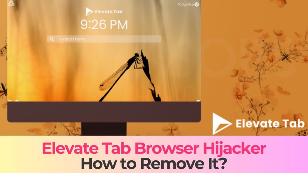 elevate tab browser redirects virus - removal guide