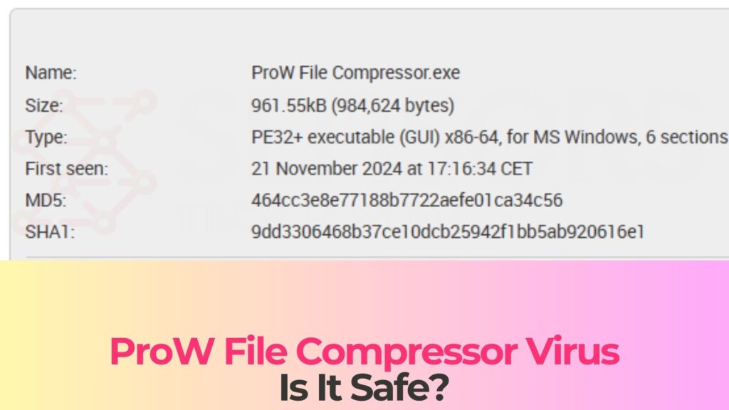 prow file compressor virus removal guide
