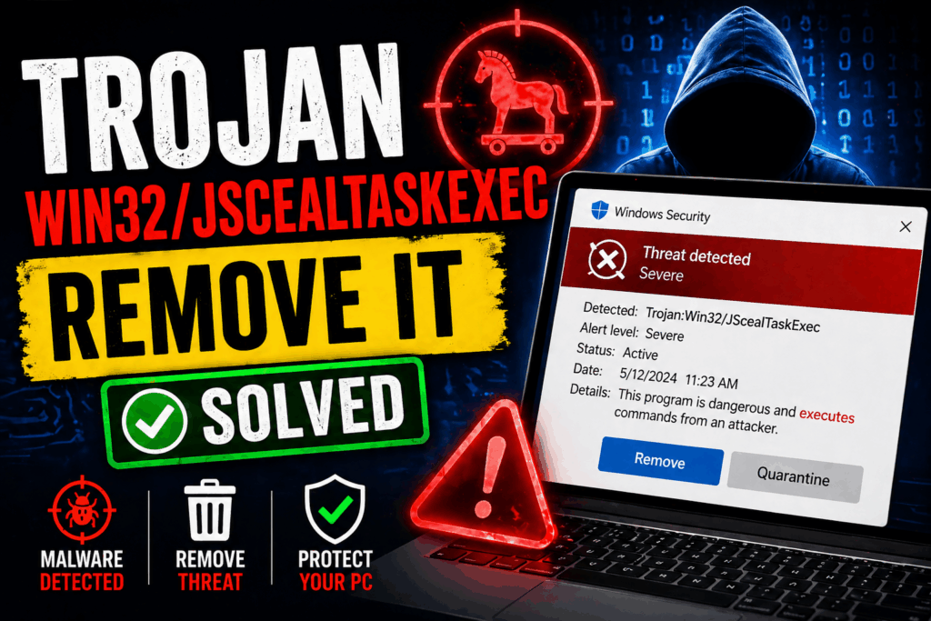 Trojan Win32/JScealTaskExec - How to Remove It 