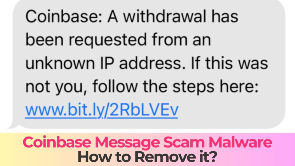coinbase text scam malware