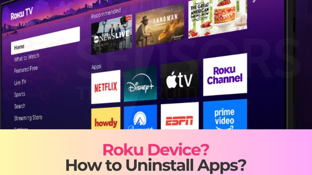 how-to-uninstall apps on roku devices