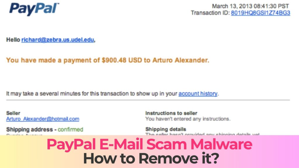 paypal-email-scam-removal-guide