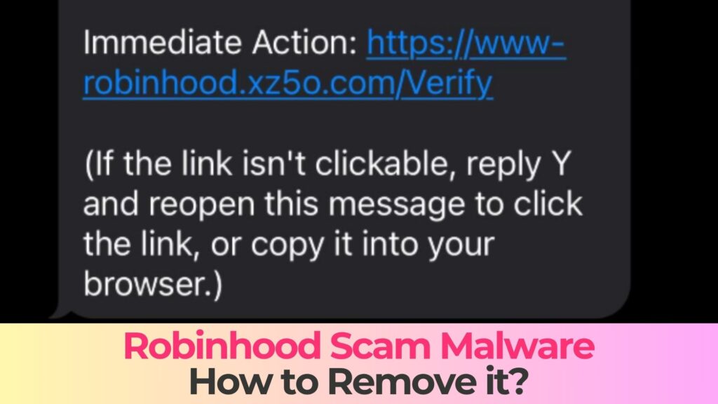 robinhood scam removal guide